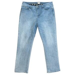 Weatherproof Jeans Women’s Size 14 Blue Light Slim Straight Fit Insulated 34x28